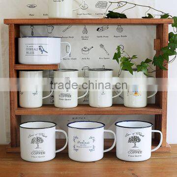 Wholesale Customized Cup Logo Printing Camping Enamel Mug photo-2