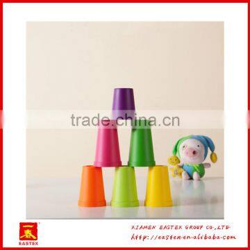 Hot Selling Plastic Colorful 7 Pieces Rainbow Cups Set photo-5