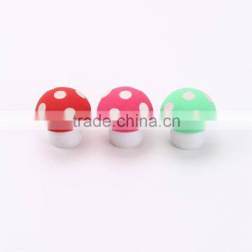 Novelty Mushroom Eraser with Sharpener, Novelty Eraser with sharpener