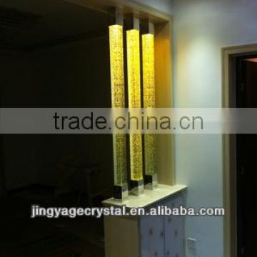 crystal glass pillars for home decoration