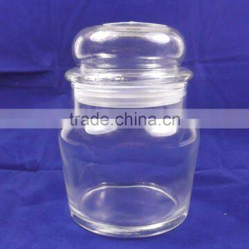 350ml 450ml 550ml 750ml Glass Candle Jar With Mushroom Lid photo-2
