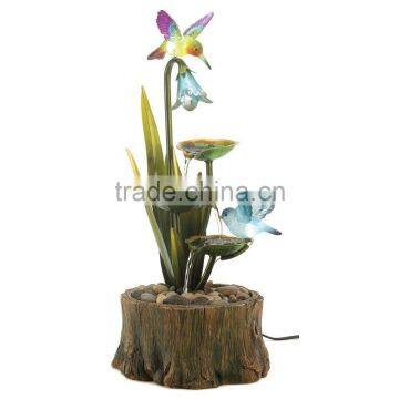 Hummingbird Haven Home Garden Decor Water Fountain