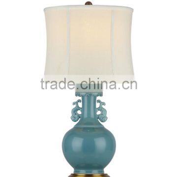 BISINI Luxury Sky Blue Ceramic Table Lamp