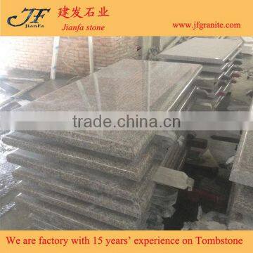 Chinese G664 Cheap Brown Stone Bainbrook Brown Tombstone Headstone Monuments photo-3