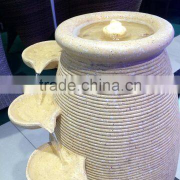Decorative Indoor or Outdoor Water Fountain Resin Pot Indoor Water Fountain