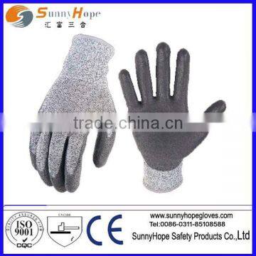 PU coated anti-cut gloves