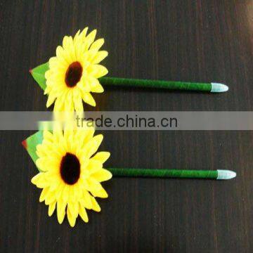 Wholesale china novelty craft handmade sunflowe ballpoint pen