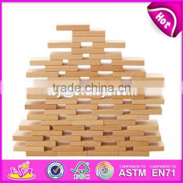 2017 New Design Funny Kids Play Wooden Dominoes Toys for Sale W15A075 photo-5