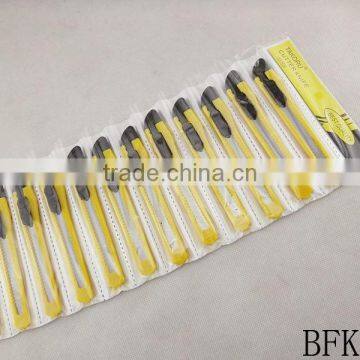 professional high quality 12pcs/set utility knife/ cutter knife