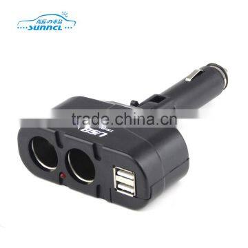 12V 24V Output 5V 2100mA Car Cigarette Lighter Socket 1 Hole 2 USB With Flexible Plug photo-3