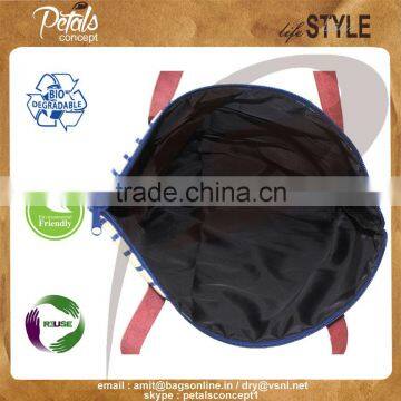 Leather Handle Canvas Bag photo-6