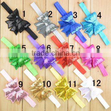 2017 Fashion Baby Hair Accessories Toddler Hair Bow Baby Headband Cheap Wholesale photo-2