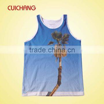 singlet, tank top, muscle tank, full print singlet, new design wholesale sublimation sport gym singlets YDBX-005