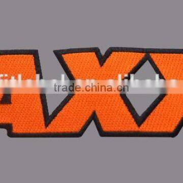 Customized fancy shape embroidery patch