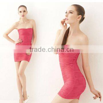 HD-D92-2 hot selling top design tight sexy tube OEM factory ladies mini dresses/short dress/casual dress