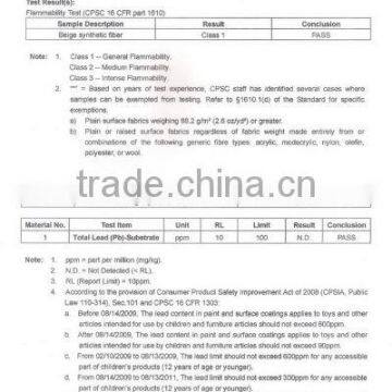 CPSIA AND FLAMMABILITY FOR SATIN