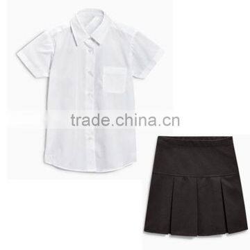 Chinese Factory Wholesale Apparel Primary School Uniform Design White Shirts photo-4