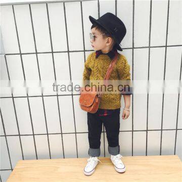 1-6 Years 2017 New Wholesale Autumn O-Neck Knitted Solid Kids Boys Girls Sweaters (pick Size) photo-4