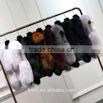 Classical Pattern Bread Clothes Real Fox Fur Gilet Lady Fur Waistcoat