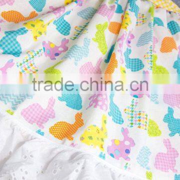 2017 New Arrive Littler Girls Easter Bunny Halter Dress Baby Kids Cute Holiday Clothing photo-3