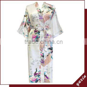 satin robe bath robe Custom made japan kimono robe 0609025