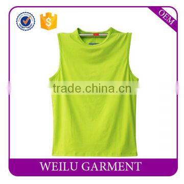 Oem 95% Cotton 5% Spandex Tank Top Men Gym Blank Drop Armhole Tank Top