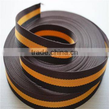 Jacquard striped webbing for dog collars