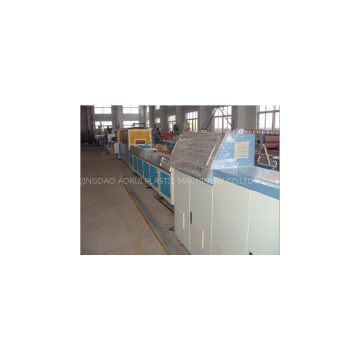 Plastic PVC PE PP Wpc Profile Extrusion Line Hydraulic Curving Roof Forming Machine