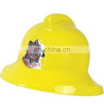 Childrens plastic toy top selling plastic fireman helmet hat for christmas CH2067