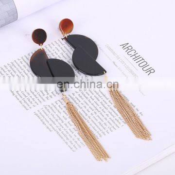 Fashion Acetic Acid Earring Drop Earring With Long Chain photo-4