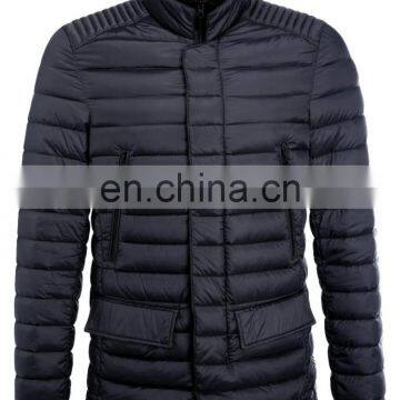 Chinese Manufacturer 100% Nylon Quilted Padding Men Winter Coat