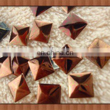 2013 fashion design square/round and many colors decorative nailhead metal studs hotfix