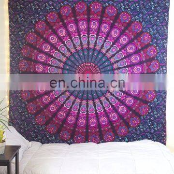 Assorted Wholesale Indian Mandala Tapestry Bedspread 100% Cotton Wall Hanging Twin Home Decor Mandala Hippie Tapestry Bedspread photo-5