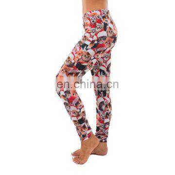 Sexy Compression Tights Dri Fit Running Push up Fitness Womens Printed Always Christmas Leggings photo-3