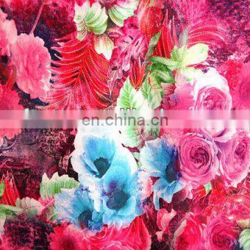 Digital Printed Silk Satin Georgette Fabric photo-2
