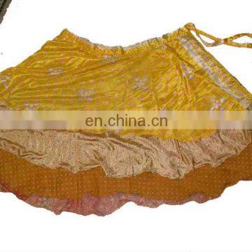 magic wrap skirt silk skirt ladies skirt wrap around skirt vintage sari skirt very popular in europe