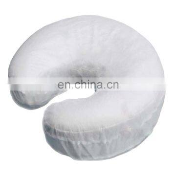 Disposable nonwoven face head rest cradle cover for spa