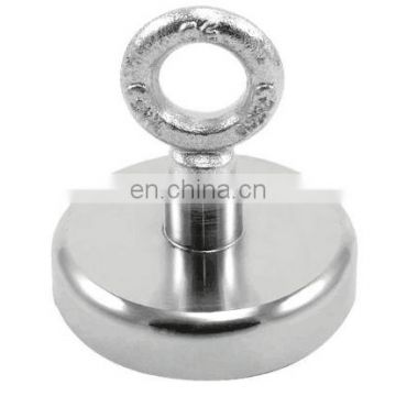 120kg Pulling Mounting D60mm strong powerful neodymium Magnetic Pot with ring fishing gear/deap sea salvage equipments