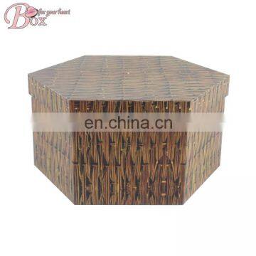 The Most Popular Hexagonal Retro Woven Bamboo Decorative Pattern Storage Box photo-5