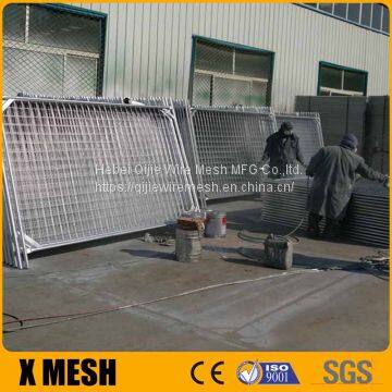 Hot Dipped Galvanized 2.1mx2.4m Temporary Fence With Concrete Filled Plastic Feet