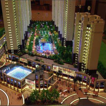 Lighting Architectural Models / Scale Building Model / Scale Miniature Square Model Making photo-2