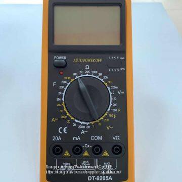 DT 9205A Multimeter AC DC 1000V LCD Display Low Price Digital Multimeters Automatic Voltage in Multimetro