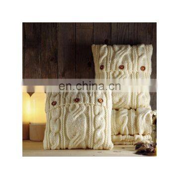2019 New Design Decorative Plain Knitted Sofa Cushion Pillow photo-4