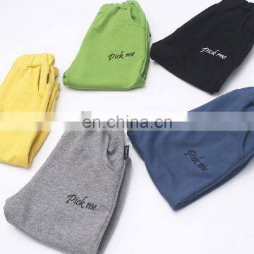 Terry Long Pant Embroidery Loose Pant Boys and Girls Stitchwork Wide Leg Pant For Uniset on Sale photo-3