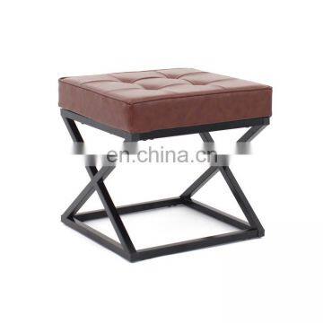 Customized Newest Design Home Storage Metal Round Changing Shoes Stool photo-2