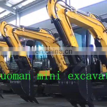 China Supply cheap price 1 ton Used mini excavator sales with rubber track