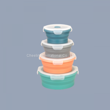 Round Collapsible Silicone Food Storage photo-2