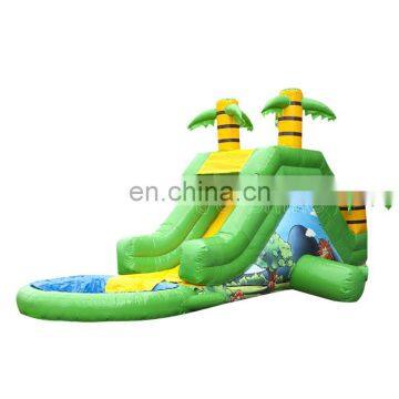 Home Garden Inflatable Jungle Water Slides With Pool Kids