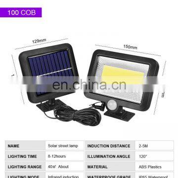 Outdoor Waterproof Emergency Motion Sensor COB Led Solar Garden Light Solar Wall Lamp Solar Sensor Wall Light photo-4