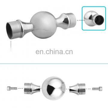 Customized Satin/Mirror Staircase Handrail 304 Stainless Ball Joint Connector Handrail Parts photo-4